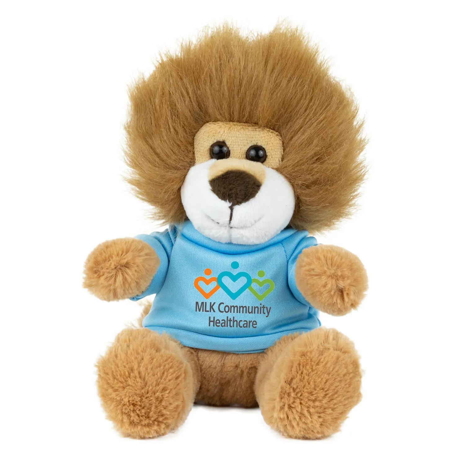 Plush Lion Teddy 6 Inch Polyester with Furry Tail - product view 11