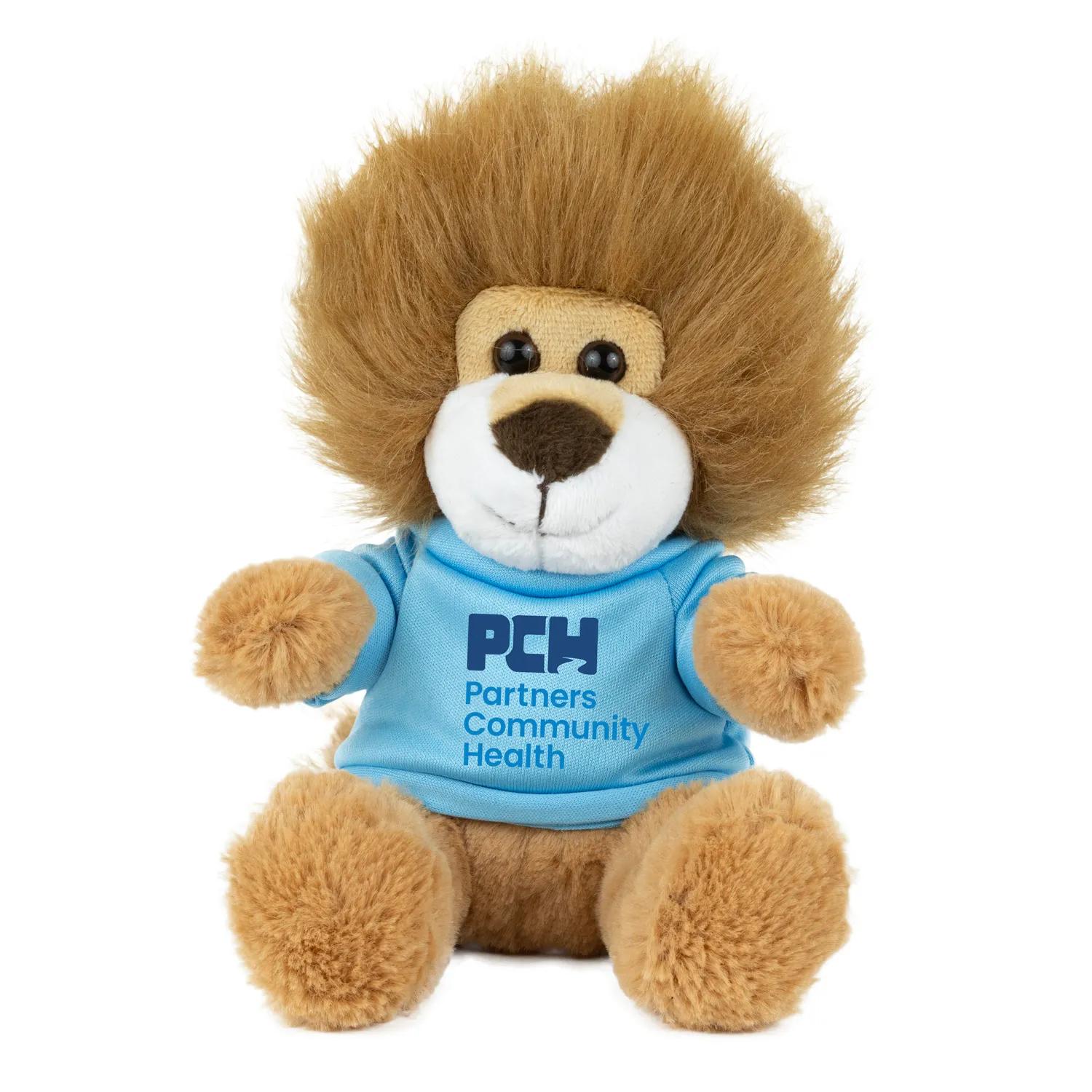 Plush Lion Teddy 6 Inch Polyester with Furry Tail - product view 12
