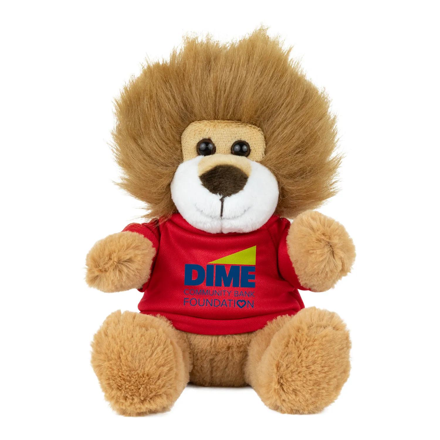 Plush Lion Teddy 6 Inch Polyester with Furry Tail - product view 15