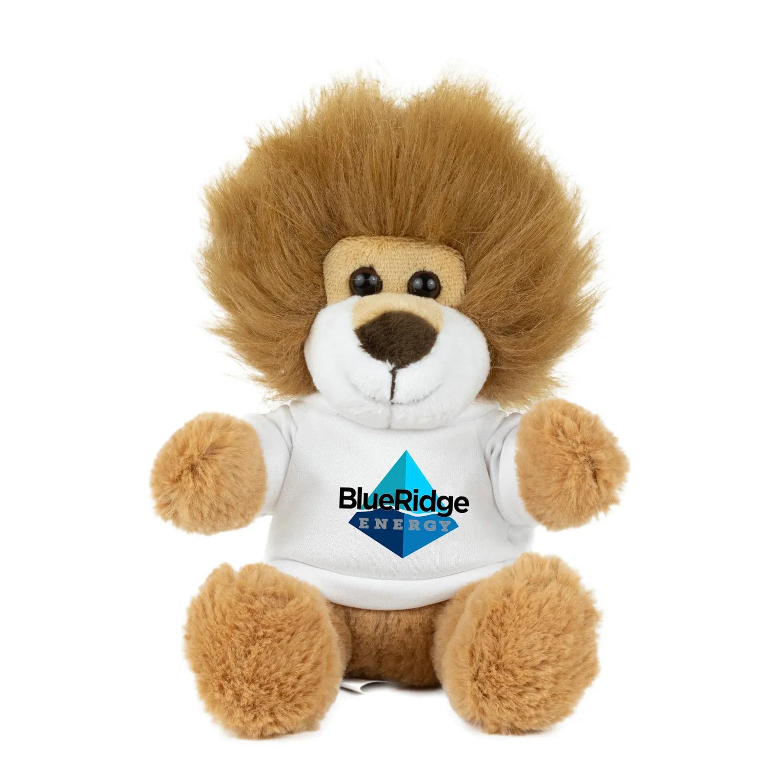 Plush Lion Teddy 6 Inch Polyester with Furry Tail - product view 16