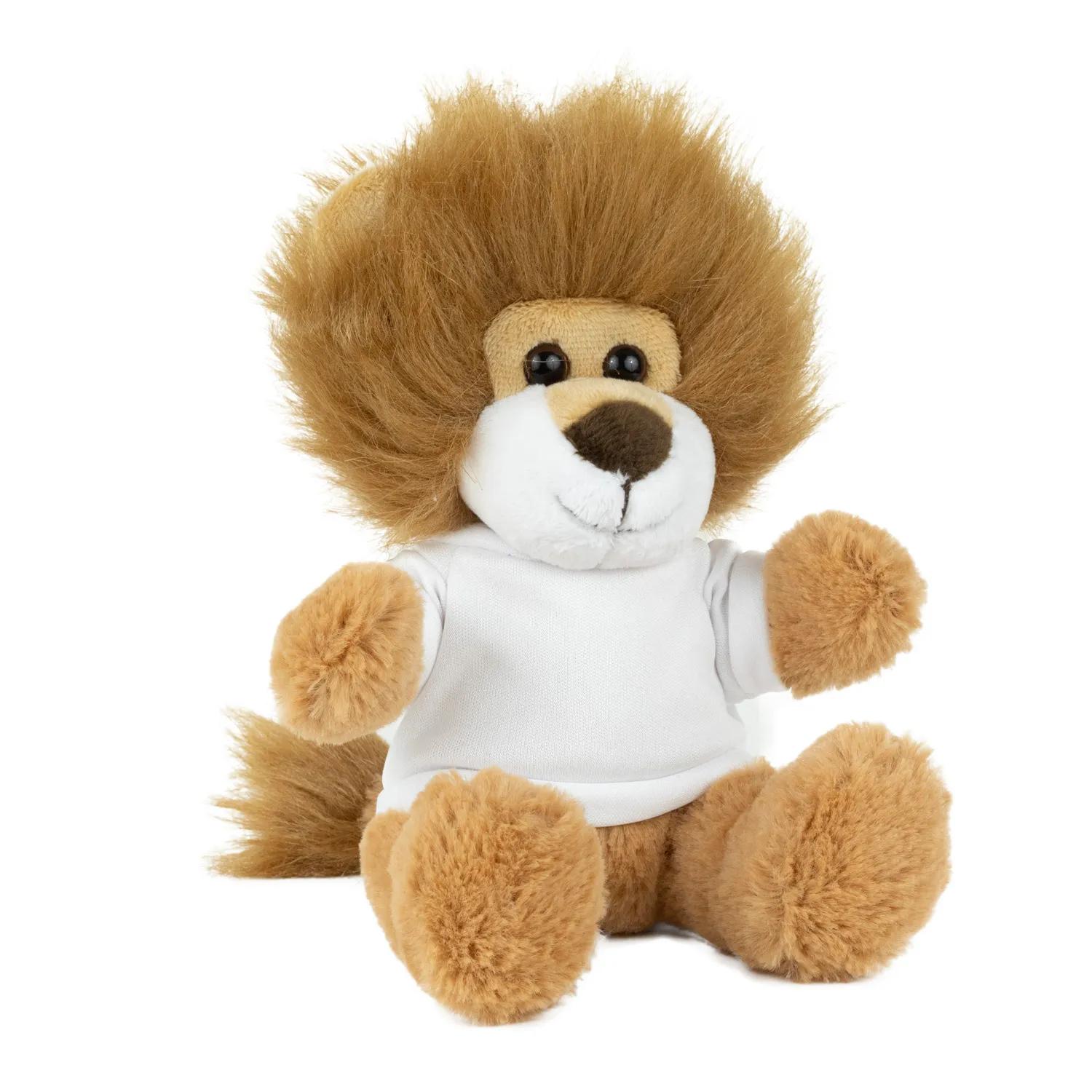 Plush Lion Teddy 6 Inch Polyester with Furry Tail - product view 32