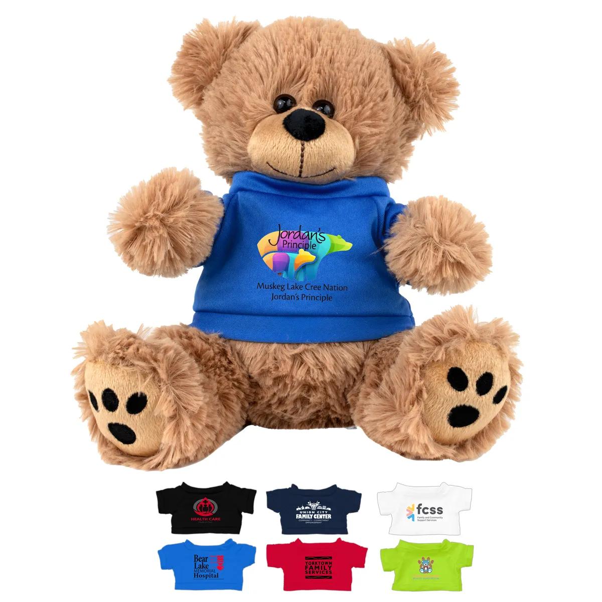 Plush Teddy Bear 8 Inch with T-Shirt Polyester