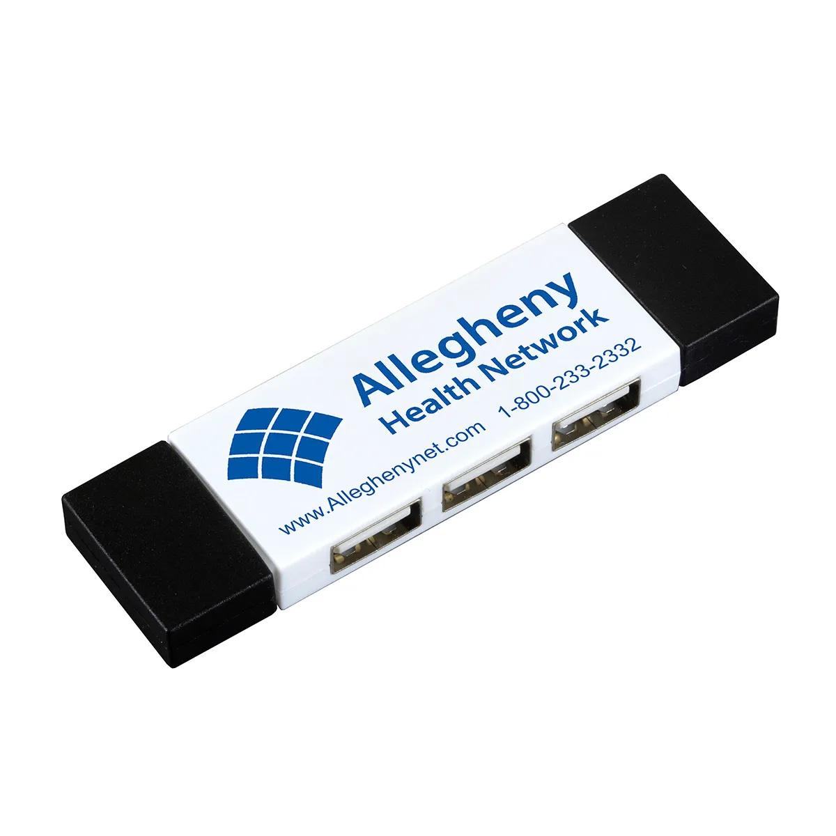 USB Hub 3 Port Mini with Type A Type C Adapter - 3.5 x 1 in - product view 6