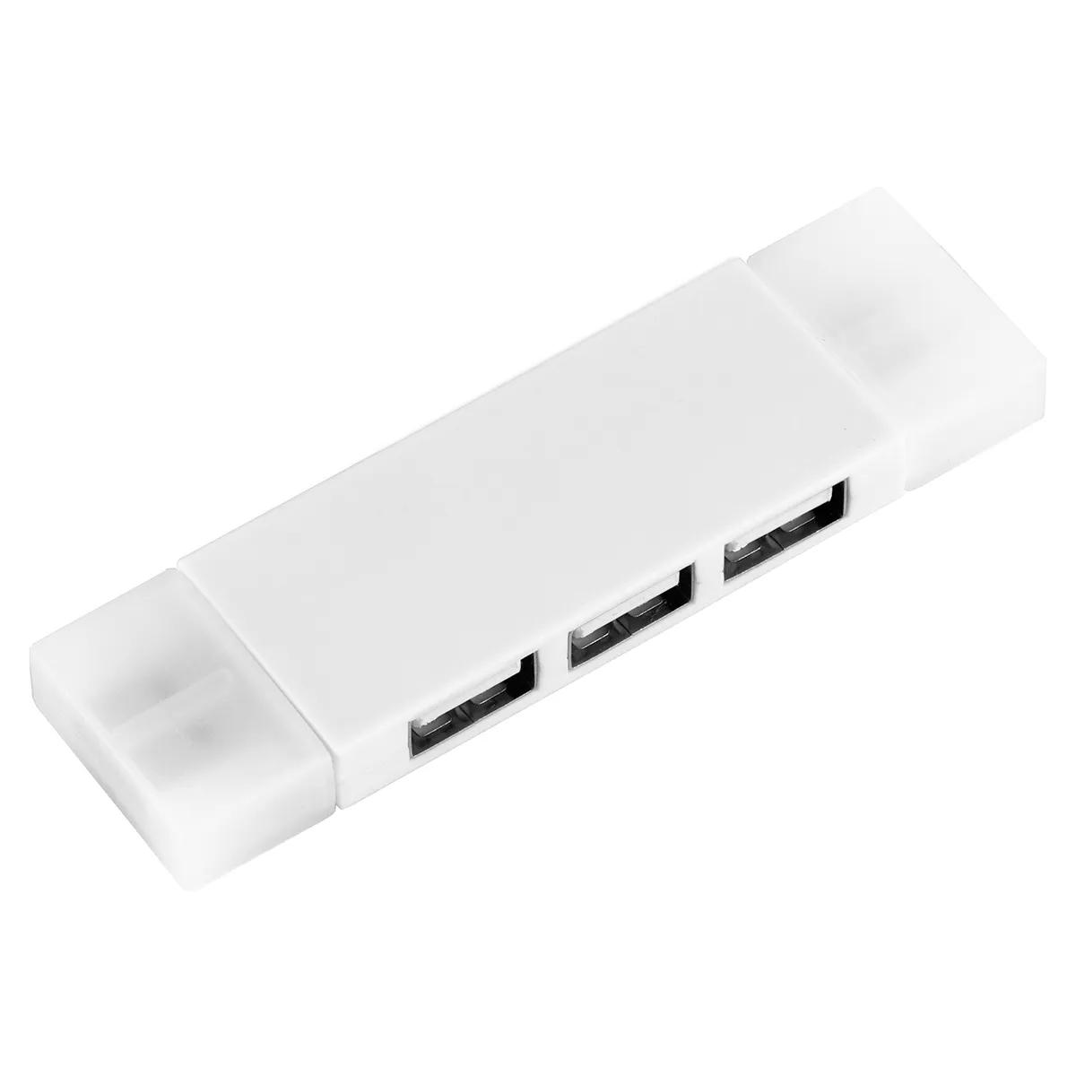 USB Hub 3 Port Mini with Type A Type C Adapter - 3.5 x 1 in - product view 22