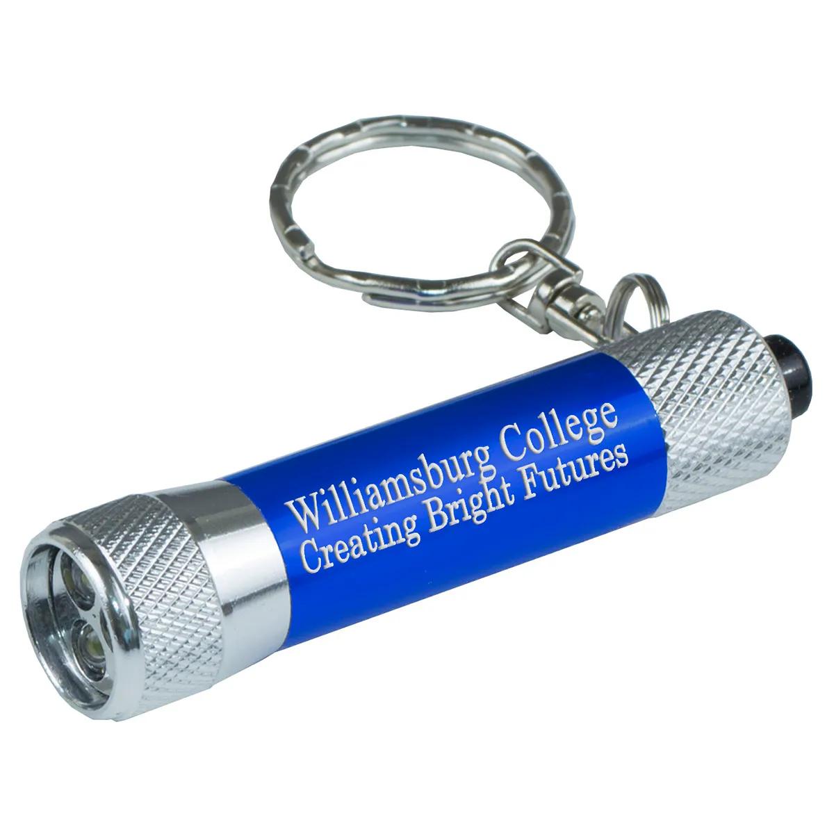 LED Keychain Flashlight Aluminum 3-Light - 2.3 x 0.75 in - product view 3