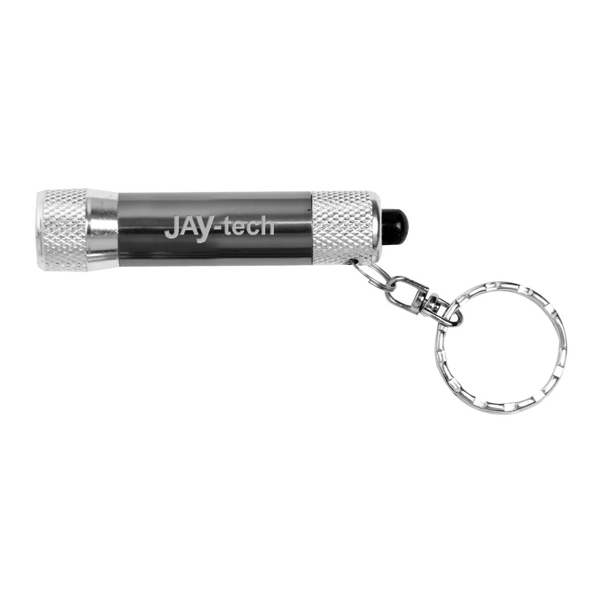 LED Keychain Flashlight Aluminum 3-Light - 2.3 x 0.75 in - product view 4