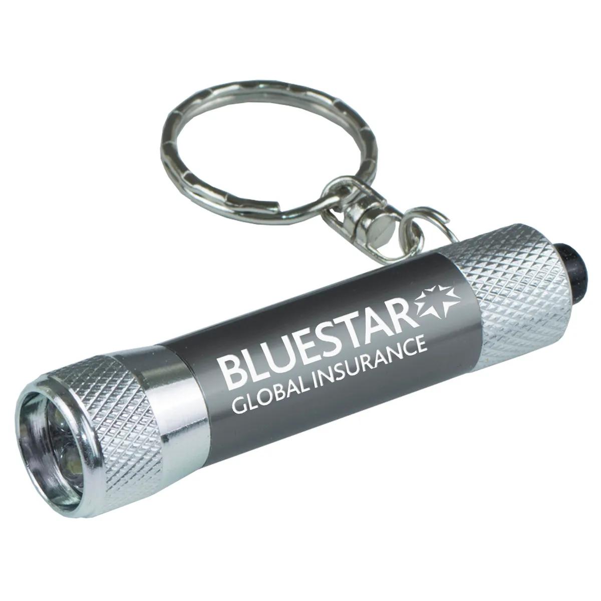LED Keychain Flashlight Aluminum 3-Light - 2.3 x 0.75 in - product view 5