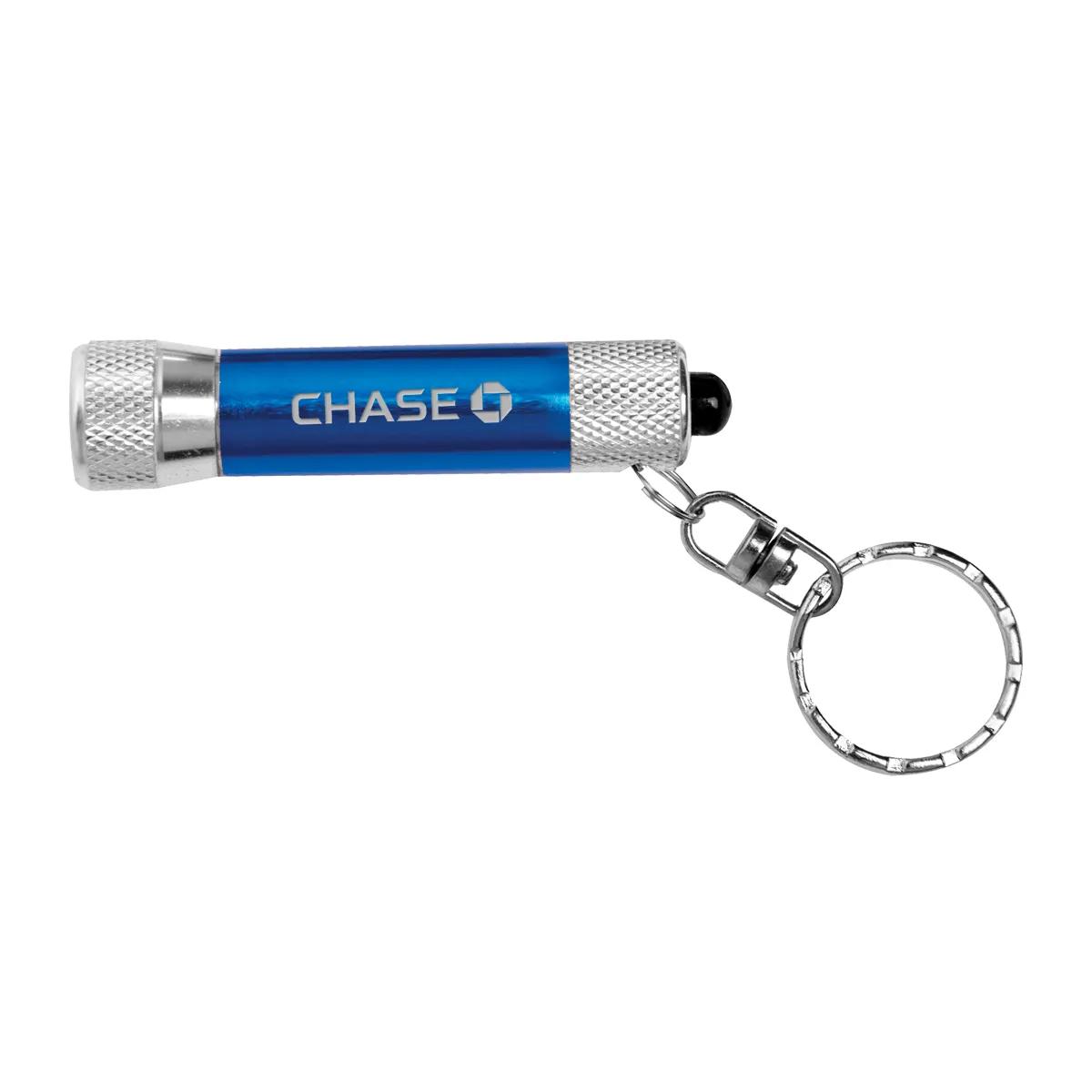 LED Keychain Flashlight Aluminum 3-Light - 2.3 x 0.75 in - product view 7