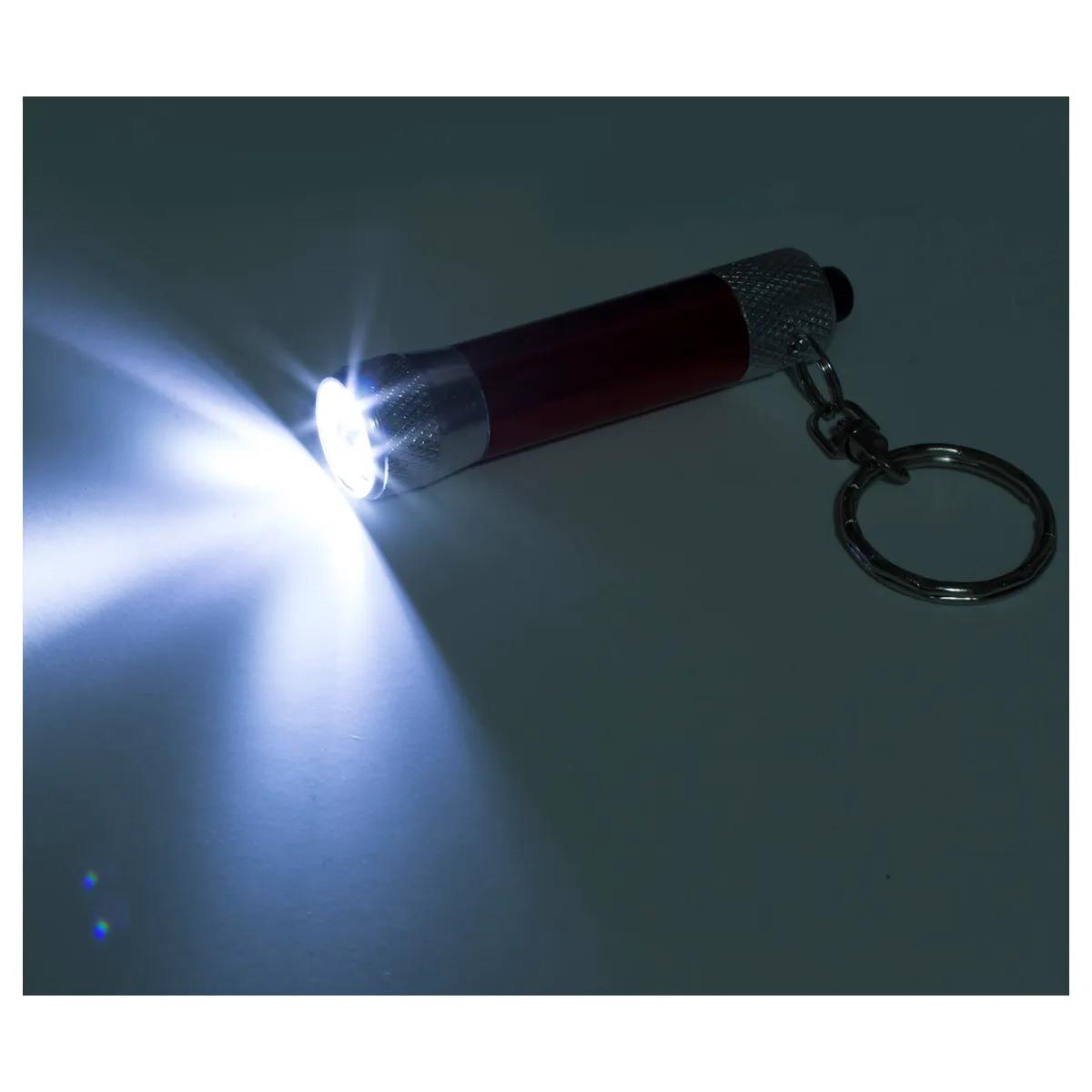LED Keychain Flashlight Aluminum 3-Light - 2.3 x 0.75 in - product view 13