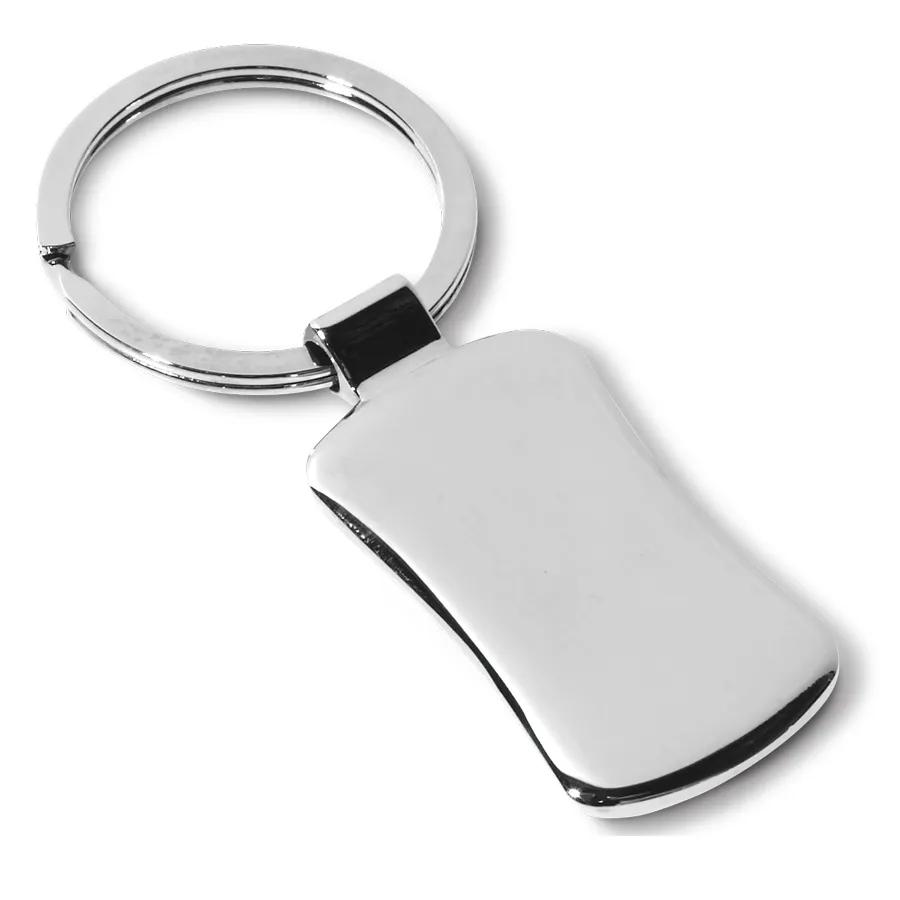 Metal Keychain Chrome Gunmetal Insert Zinc Alloy - 3.5 x 1 in - product view 9