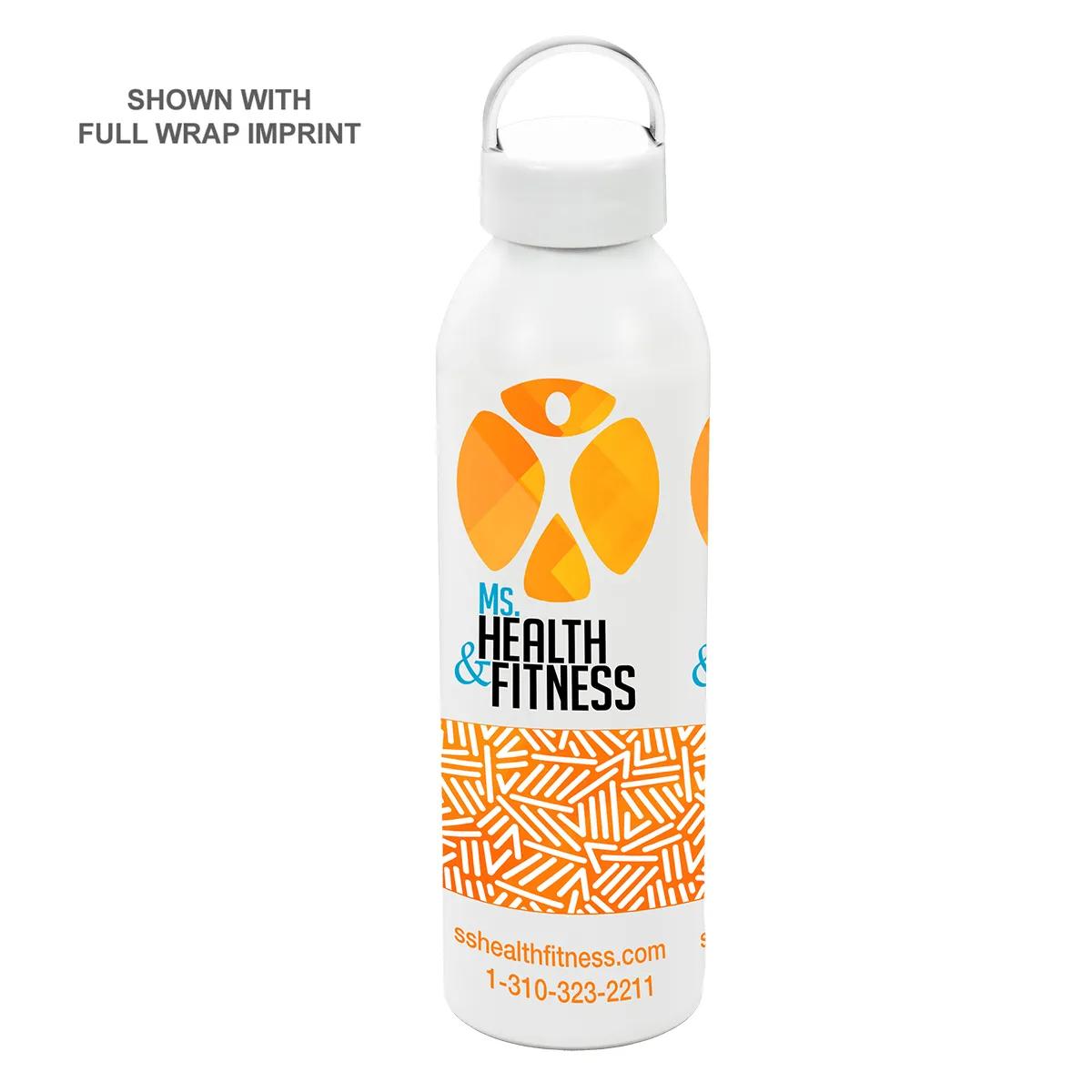 Aluminum Water Bottle Recycled Carry Lid - 22 oz (9 x 2.5 in) - product view 3