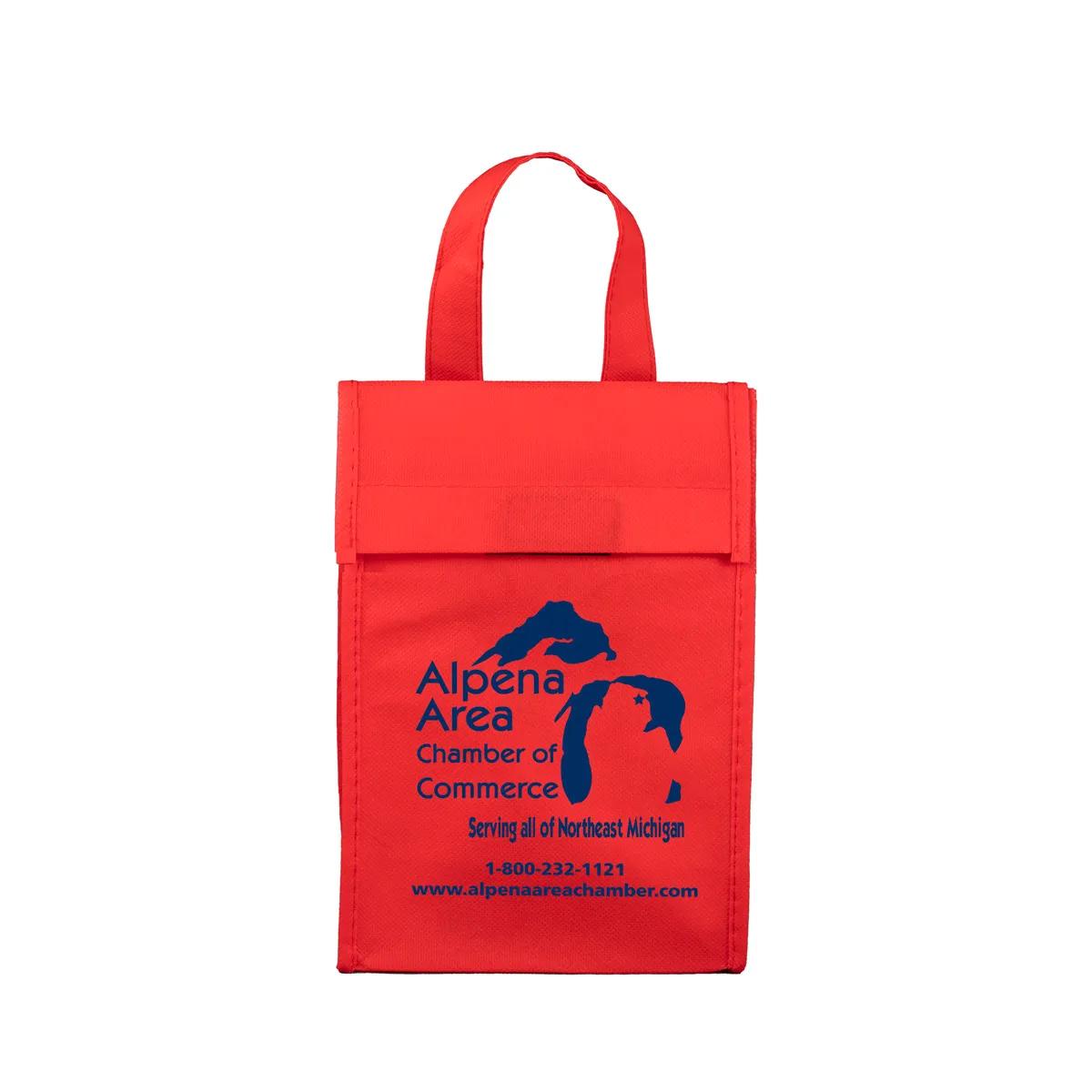 Lunch Tote Bag Non-Woven Polypropylene - 6.5 x 9 x 3.5 in - product view 2