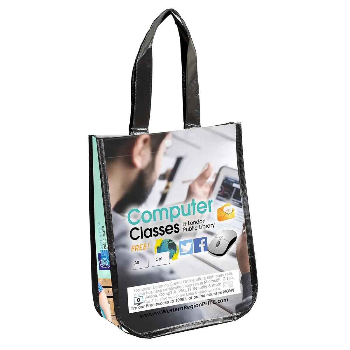 Tote Bag Non-Woven Full Color Laminated - 9.25 x 12 x 4.5 in