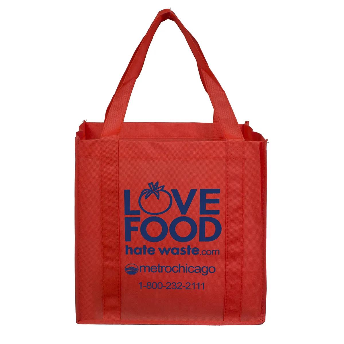 Grocery Shopping Tote Bag Non-Woven 8-Inch Gusset - 12.5 x 13 in - product view 2