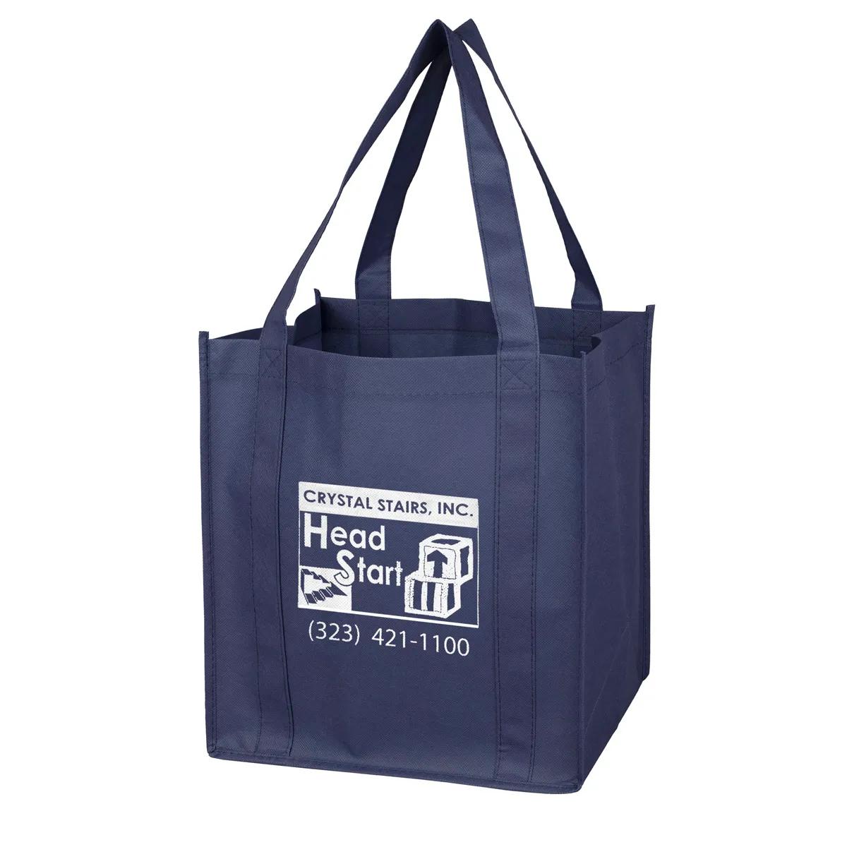 Grocery Shopping Tote Bag Non-Woven 8-Inch Gusset - 12.5 x 13 in - product view 10