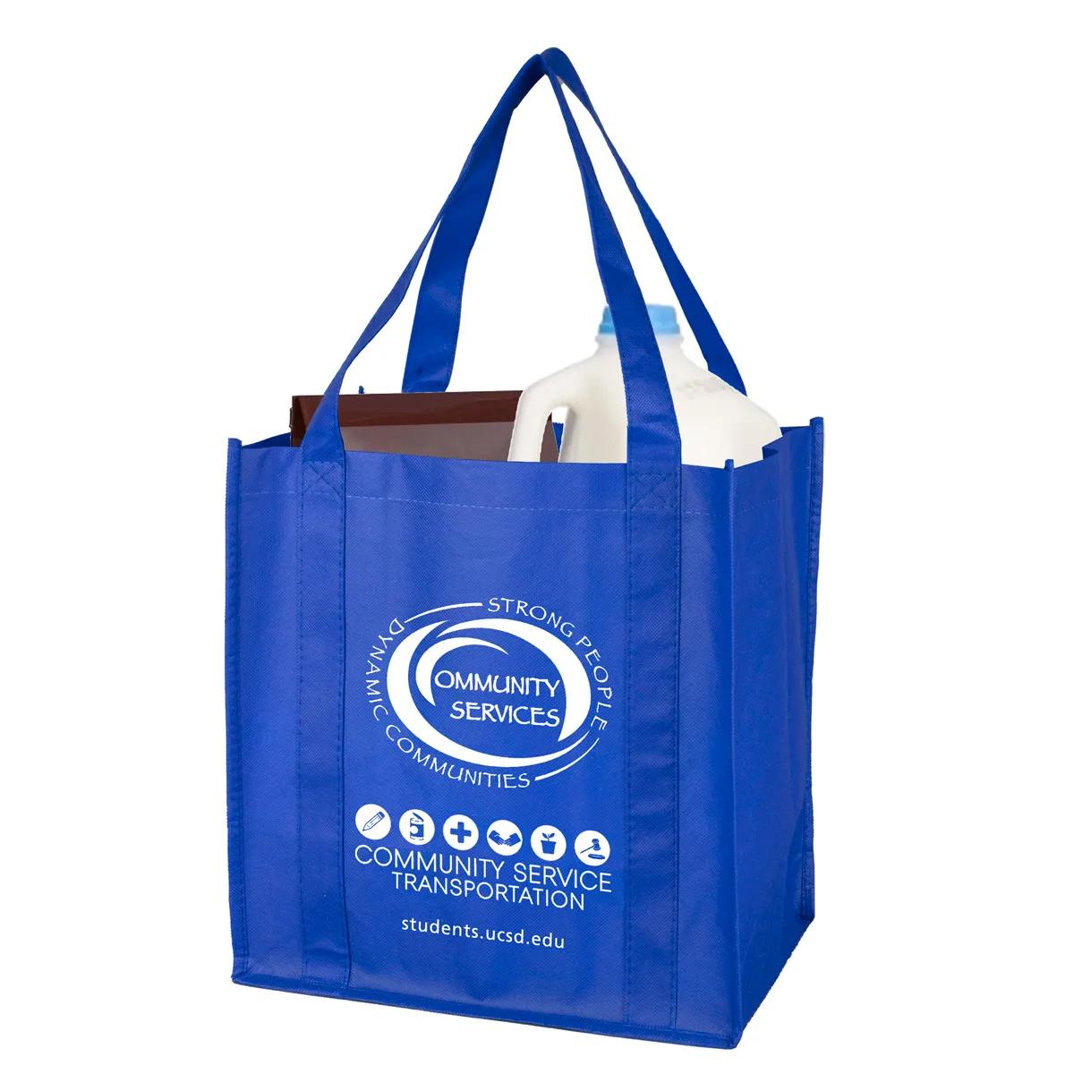 Grocery Shopping Tote Bag Non-Woven 8-Inch Gusset - 12.5 x 13 in - product view 15