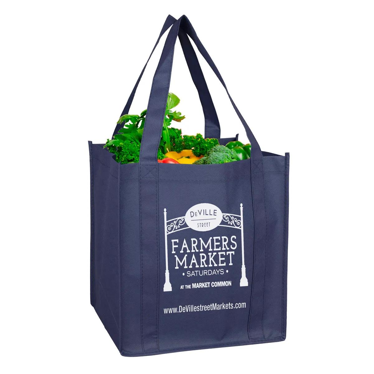 Grocery Shopping Tote Bag Non-Woven 8-Inch Gusset - 12.5 x 13 in - product view 20