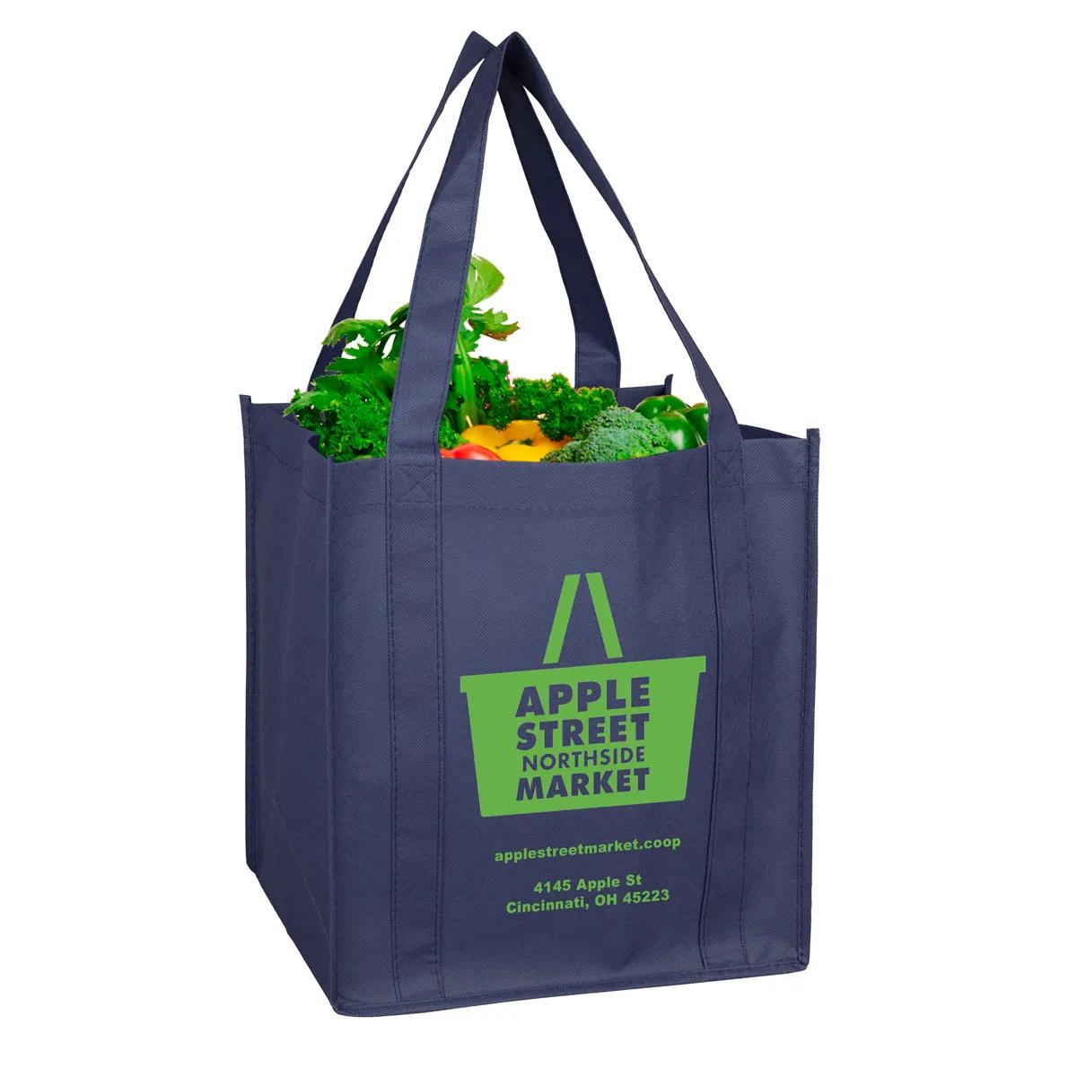 Grocery Shopping Tote Bag Non-Woven 8-Inch Gusset - 12.5 x 13 in - product view 21