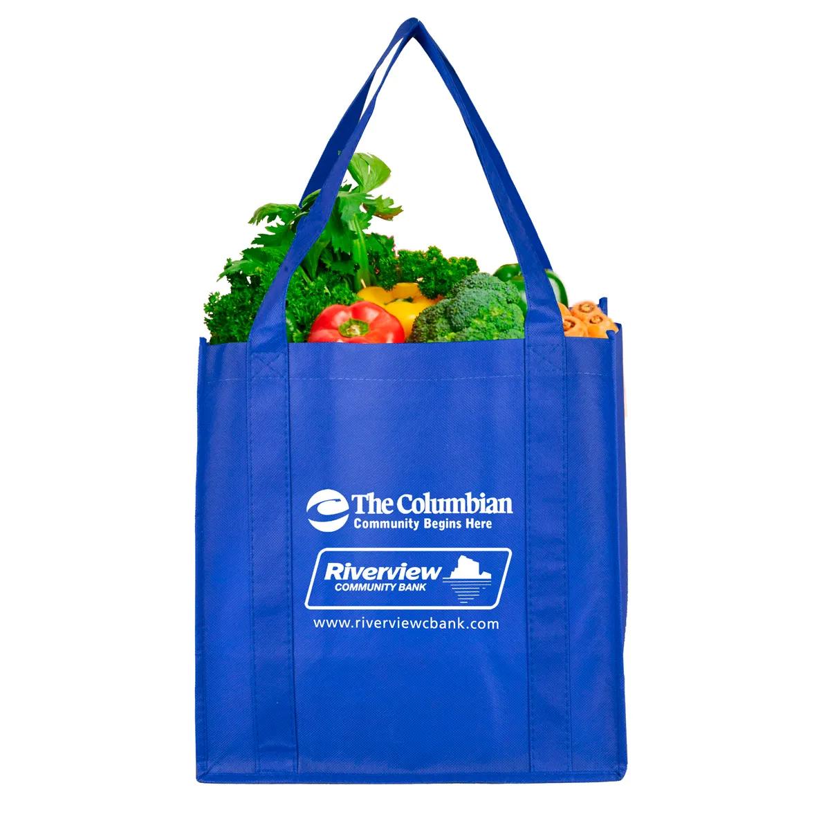 Grocery Shopping Tote Bag Non-Woven 8-Inch Gusset - 12.5 x 13 in - product view 25