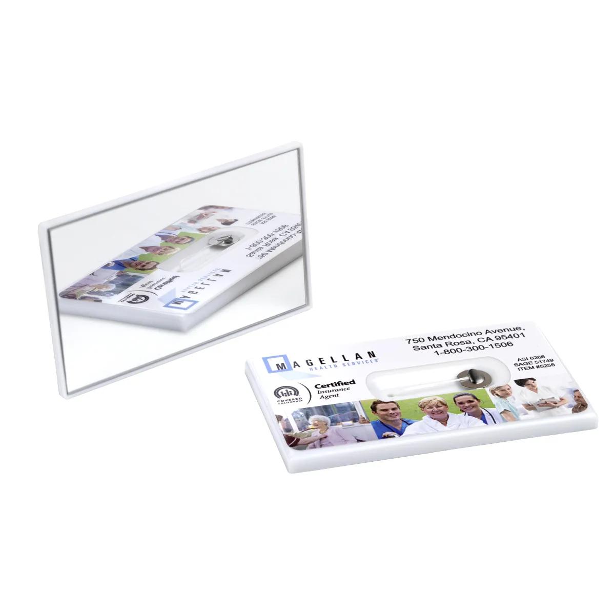 Dental Floss Dispenser Credit Card Size Mirror - 3.4 x 2.1 in - product view 2