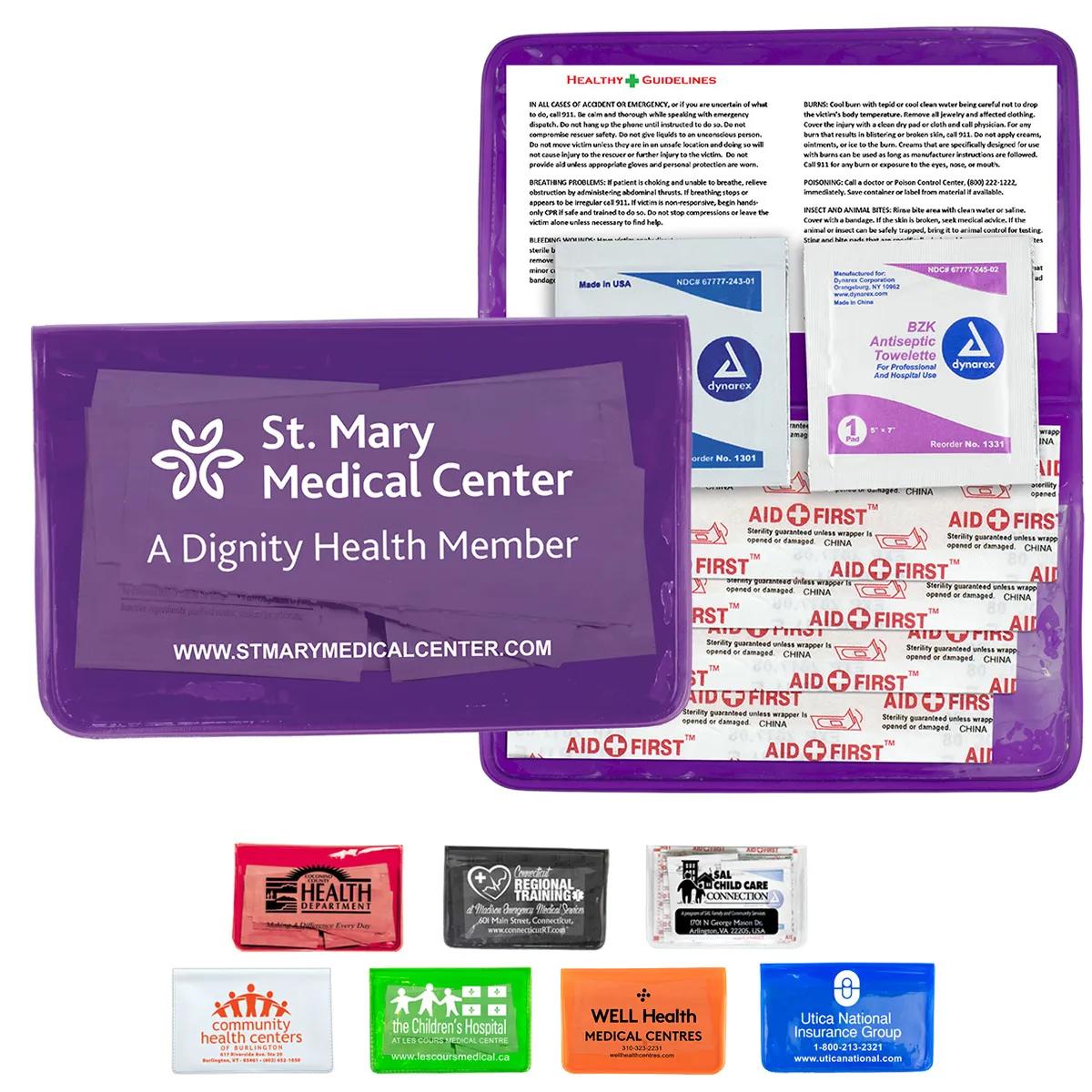 First Aid Kit Economy 7 Piece Vinyl Pouch - 4.5 x 2.9 in