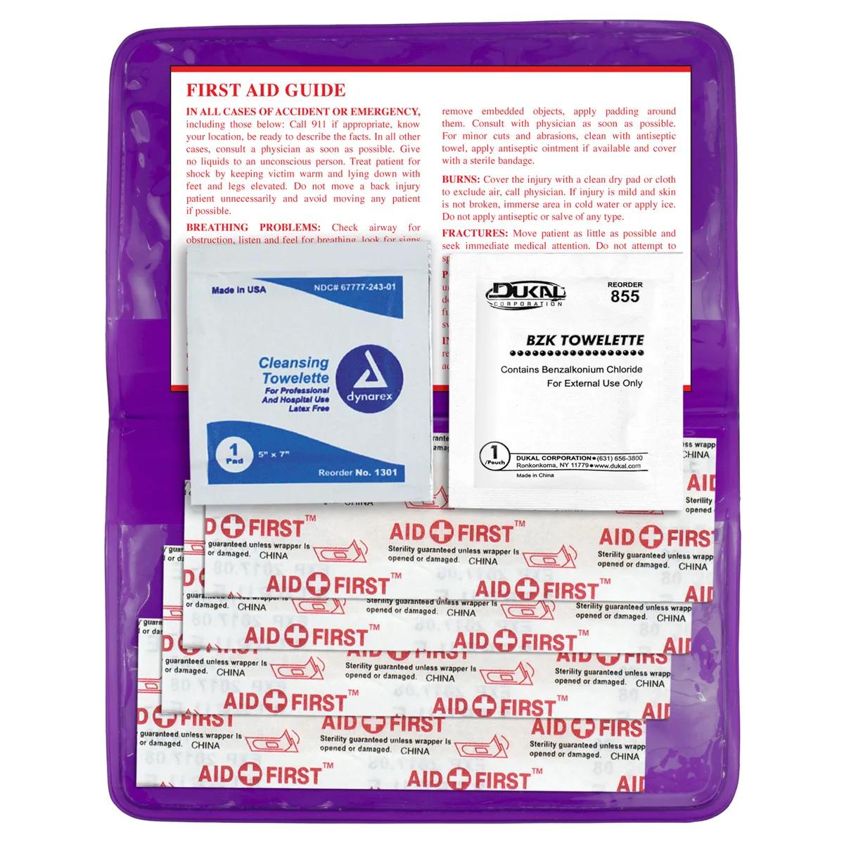 First Aid Kit Economy 7 Piece Vinyl Pouch - 4.5 x 2.9 in - product view 19