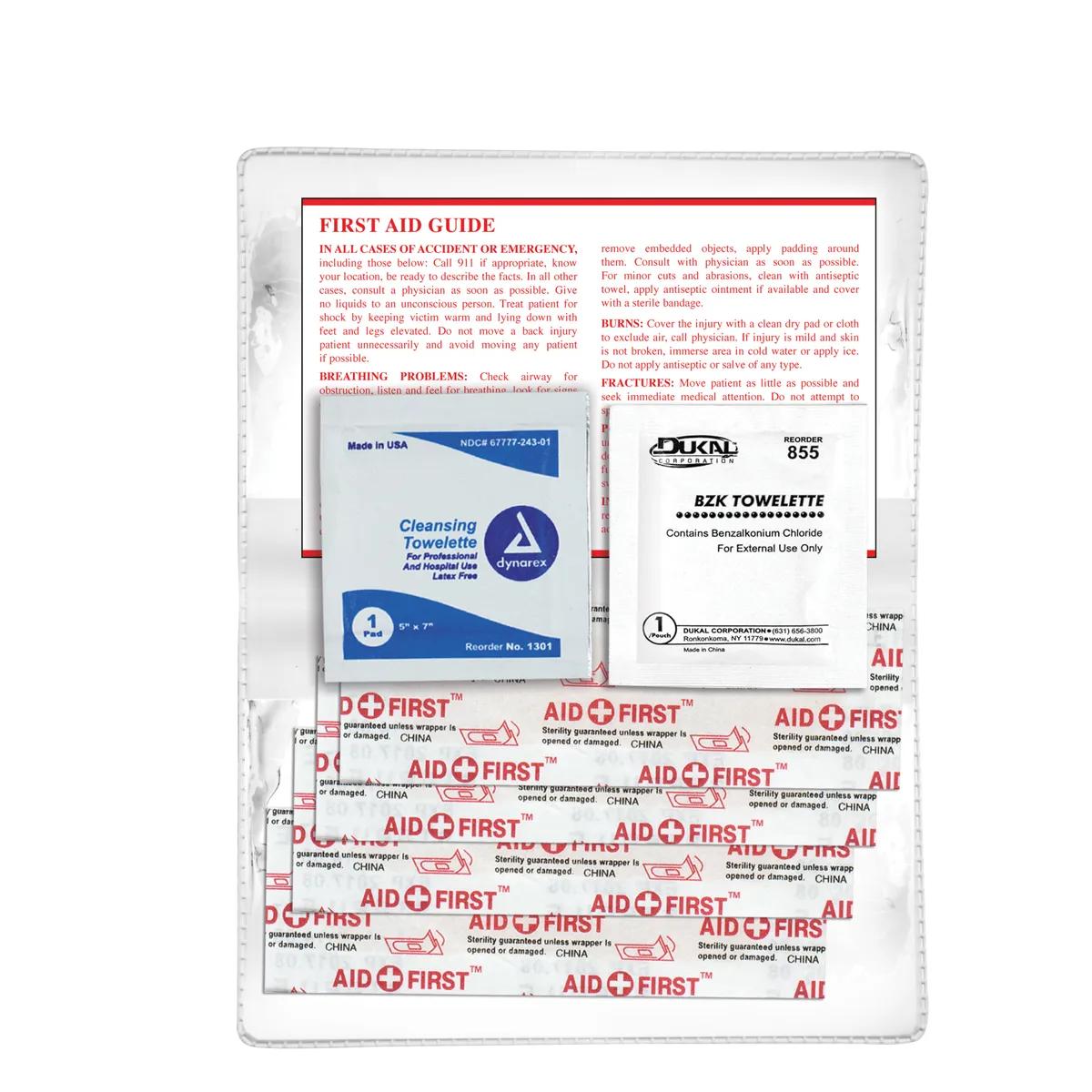 First Aid Kit Economy 7 Piece Vinyl Pouch - 4.5 x 2.9 in - product view 23
