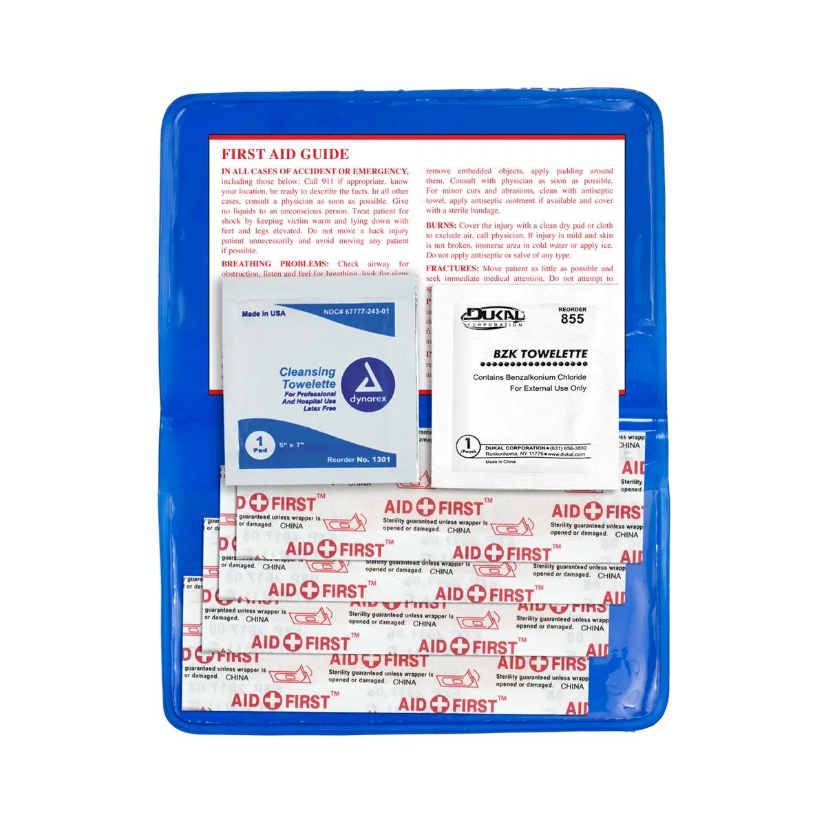 First Aid Kit Economy 7 Piece Vinyl Pouch - 4.5 x 2.9 in - product view 24