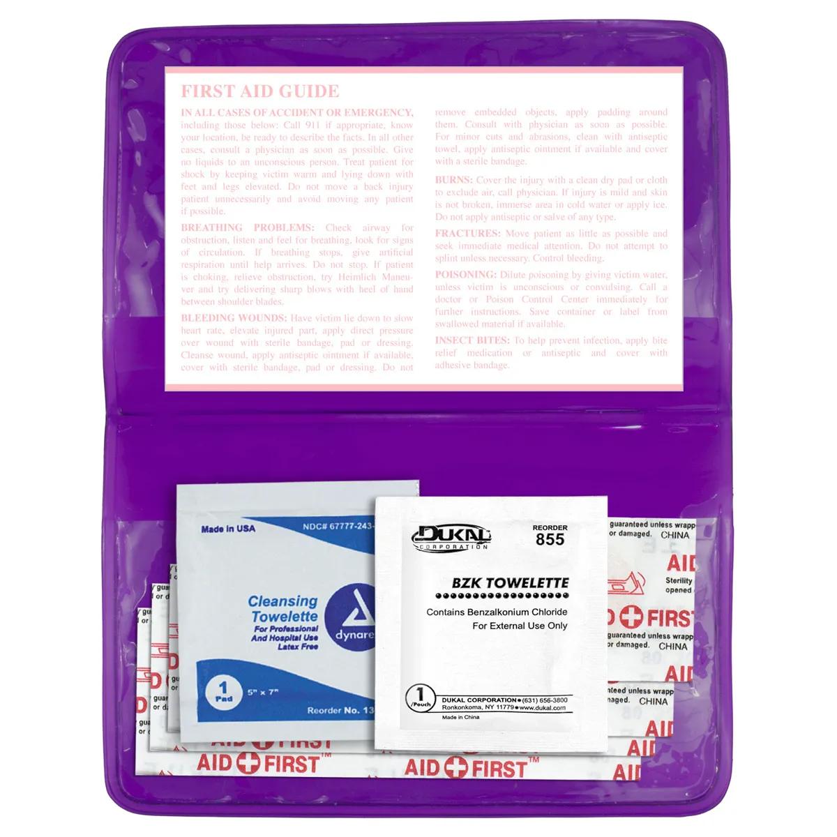 First Aid Kit Economy 7 Piece Vinyl Pouch - 4.5 x 2.9 in - product view 26