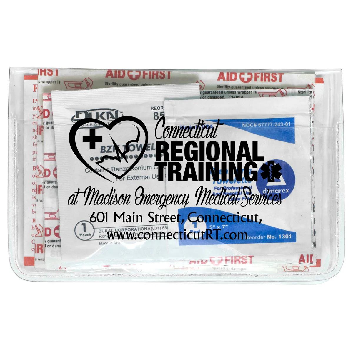 First Aid Kit Economy 10 Piece Vinyl Pouch - 4.5 x 2.9 in - product view 12