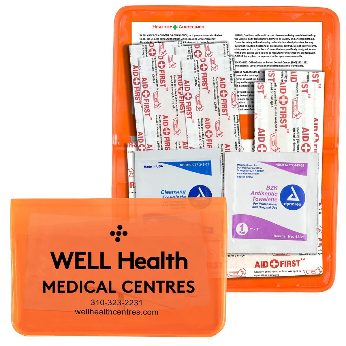 First Aid Kit Economy 10 Piece Vinyl Pouch - 4.5 x 2.9 in - product view 18