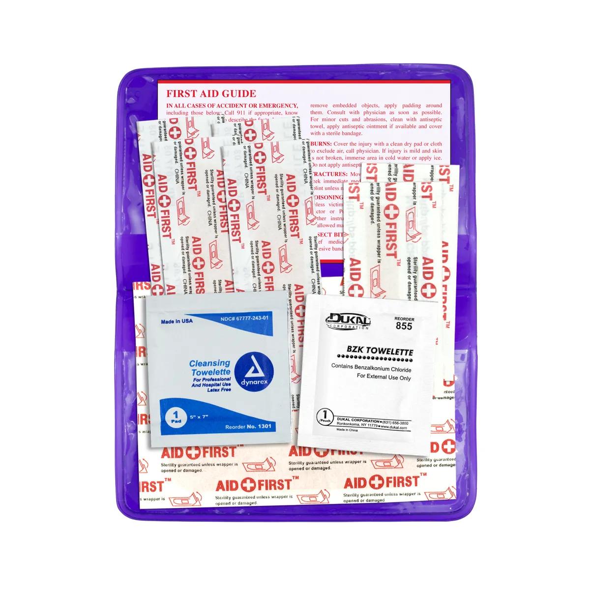 First Aid Kit Economy 10 Piece Vinyl Pouch - 4.5 x 2.9 in - product view 19