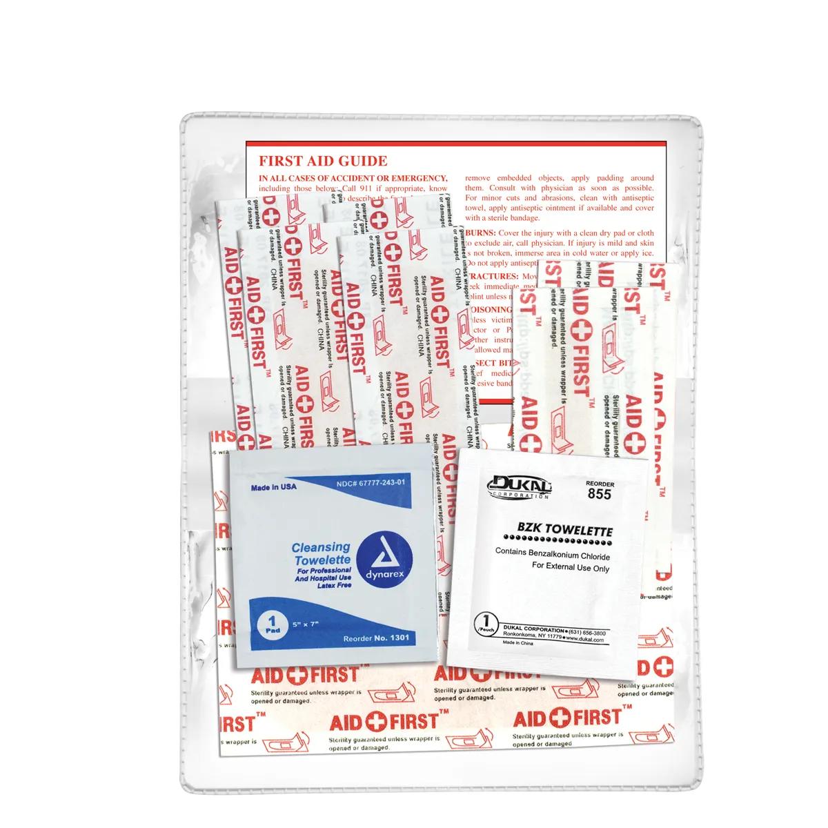 First Aid Kit Economy 10 Piece Vinyl Pouch - 4.5 x 2.9 in - product view 22