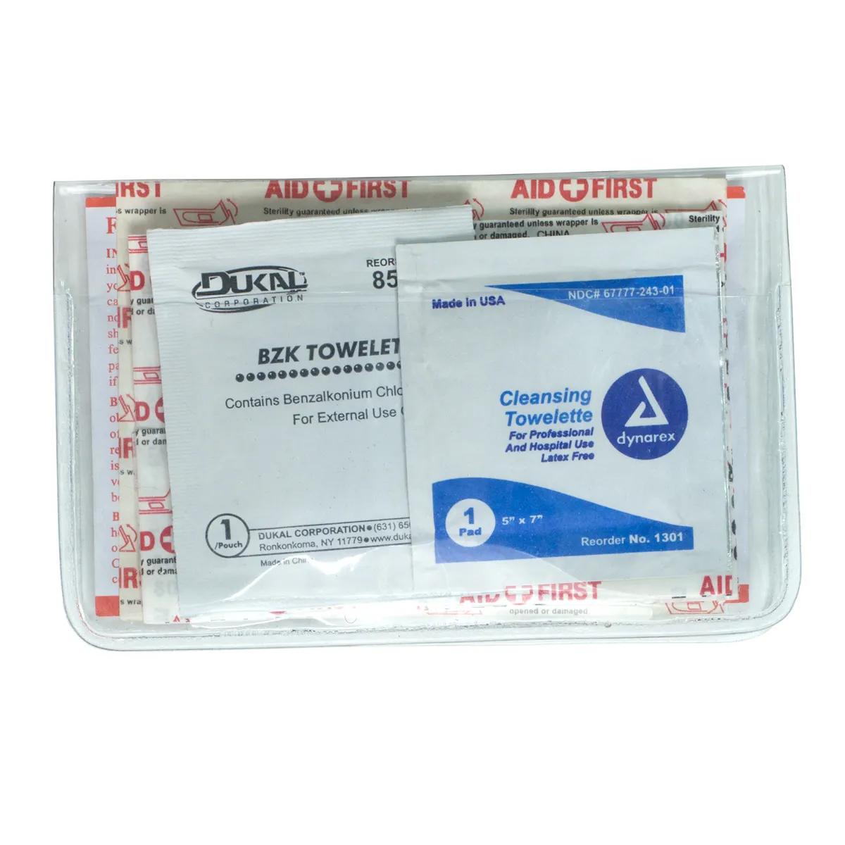 First Aid Kit Economy 10 Piece Vinyl Pouch - 4.5 x 2.9 in - product view 24
