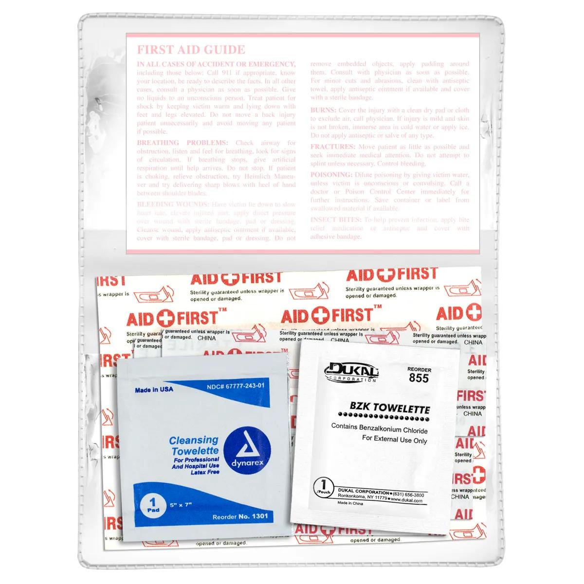 First Aid Kit Economy 10 Piece Vinyl Pouch - 4.5 x 2.9 in - product view 32