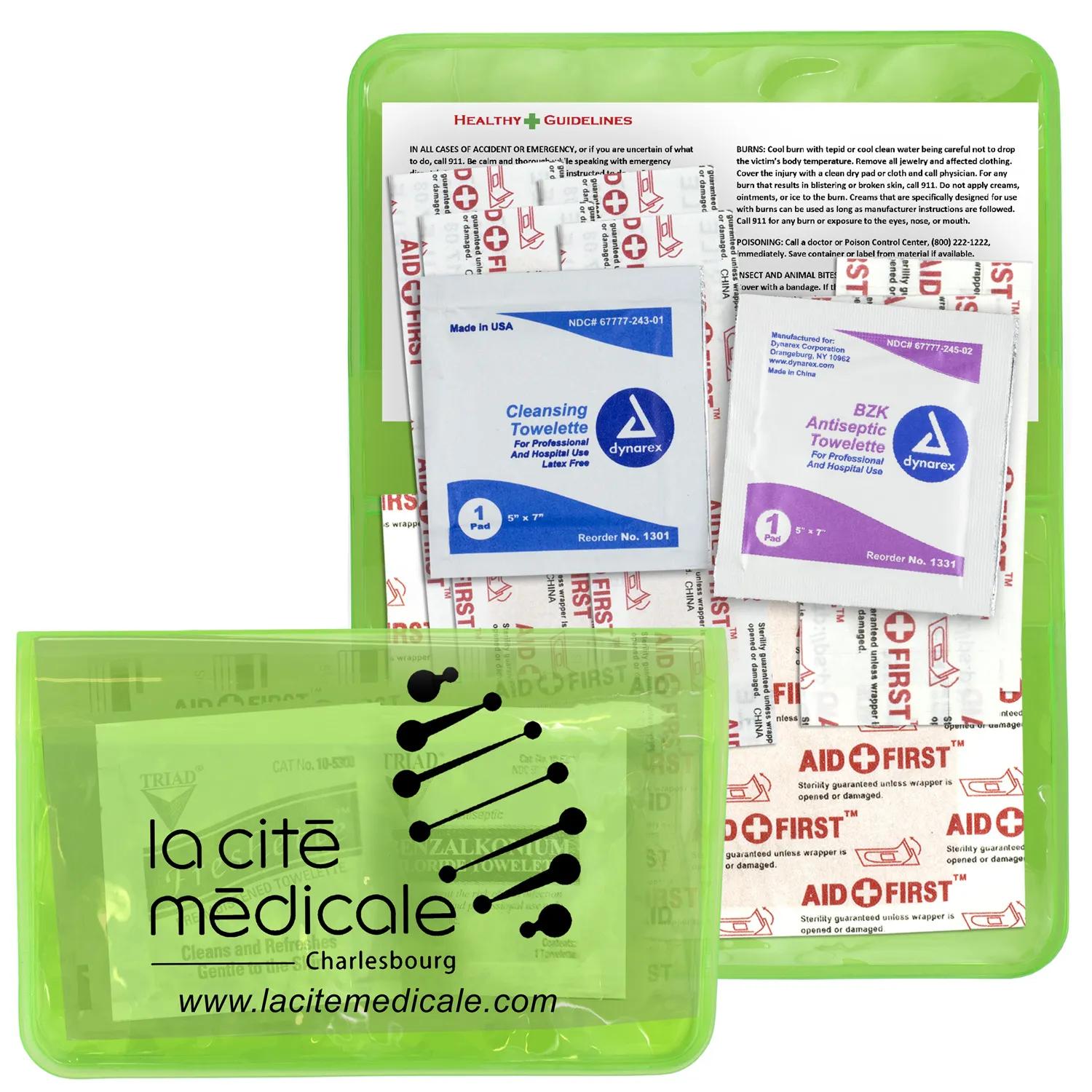 First Aid Kit Economy 10 Piece Vinyl Pouch - 4.5 x 2.9 in - product view 38