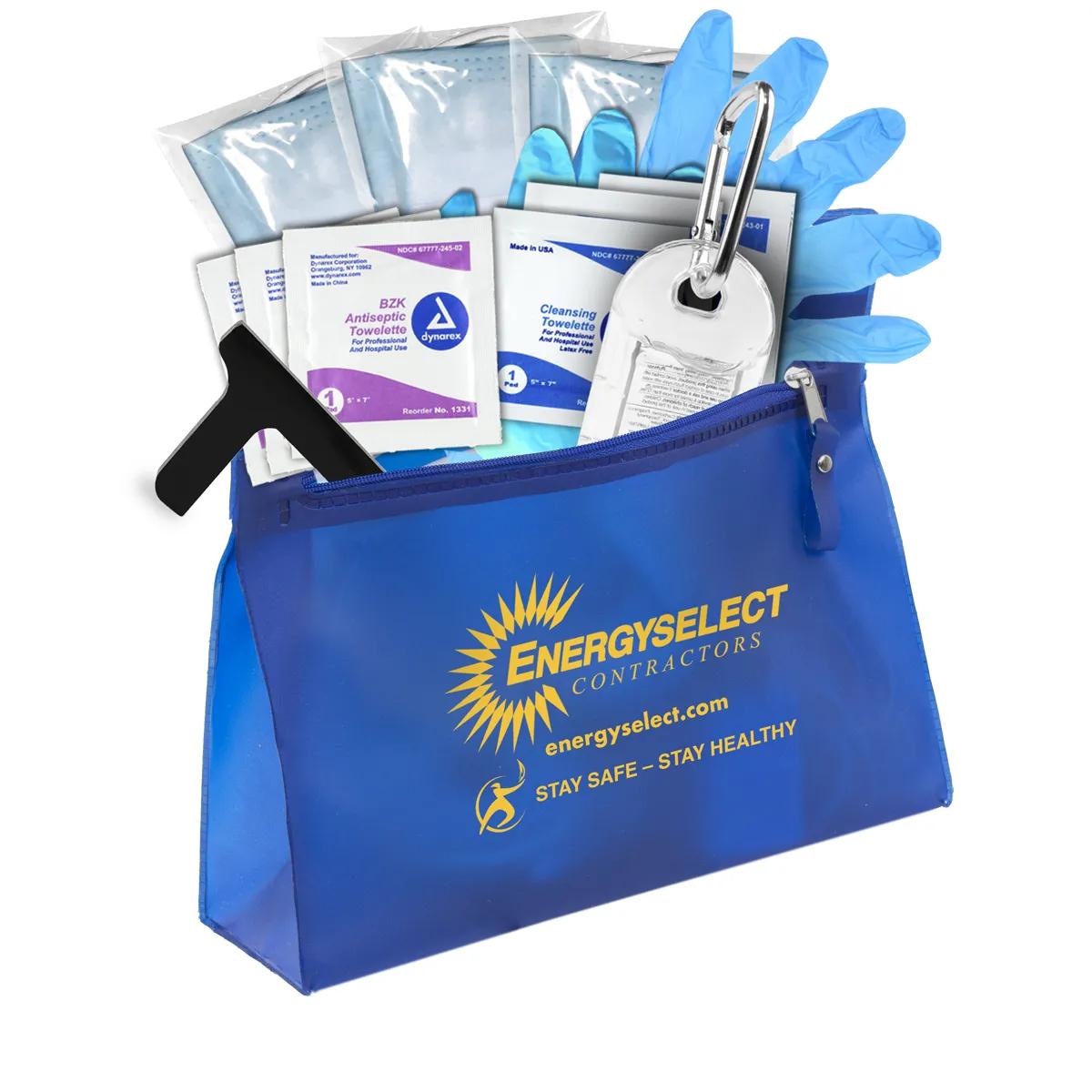 First Aid Kit Complete 14 Piece Sanitizer Zipper - 9.5 x 8.25 in - product view 2