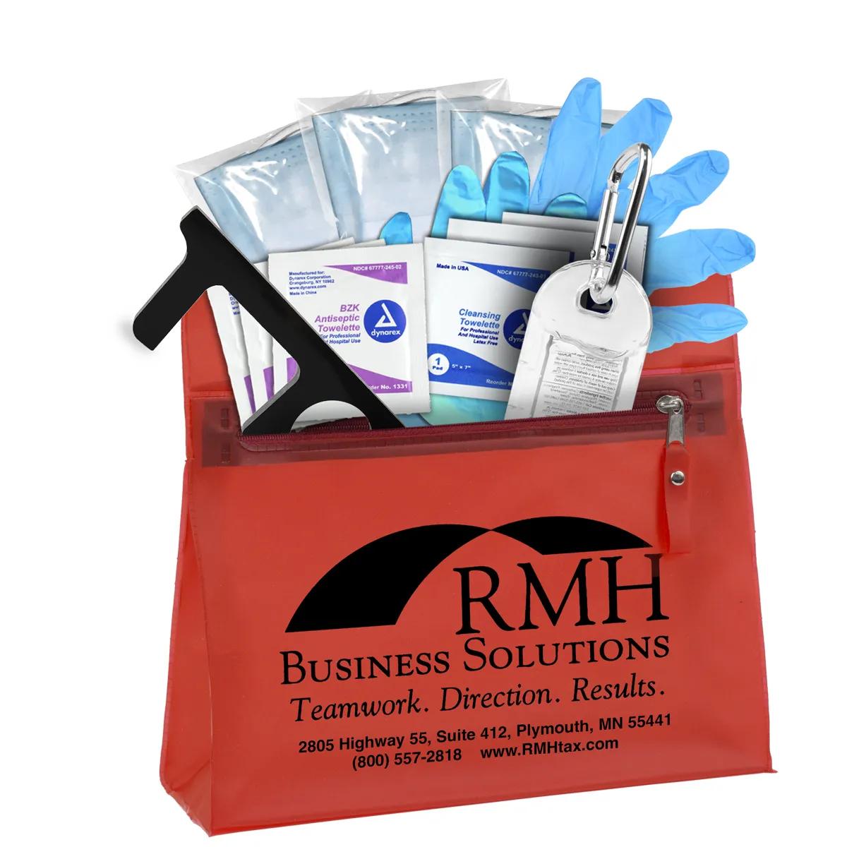 First Aid Kit Complete 14 Piece Sanitizer Zipper - 9.5 x 8.25 in - product view 5