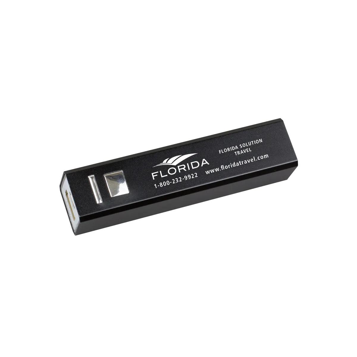 Aluminum Power Bank 2200 mAh UL Listed Laser Engrave - 3.7 in - product view 6