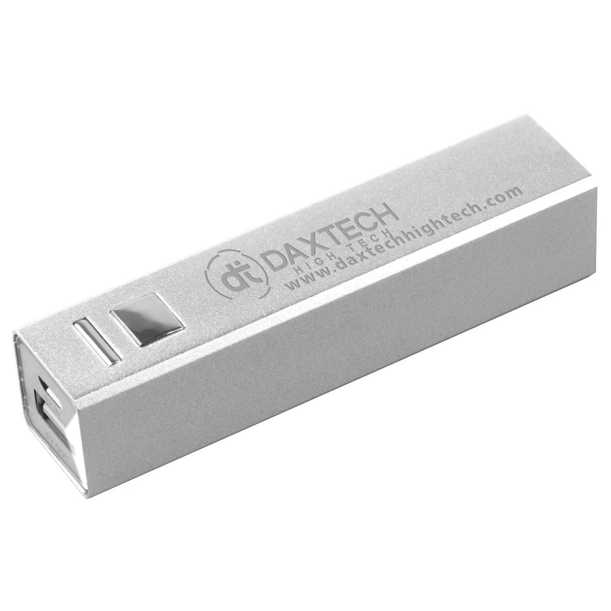 Aluminum Power Bank 2200 mAh UL Listed Laser Engrave - 3.7 in - product view 9