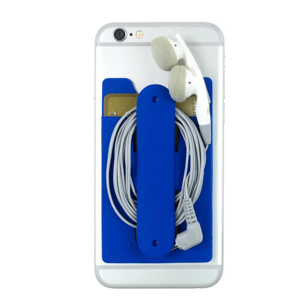 Phone Kickstand Wallet Silicone Adhesive Card Holder - 3.625 x 2.125 in - product view 15