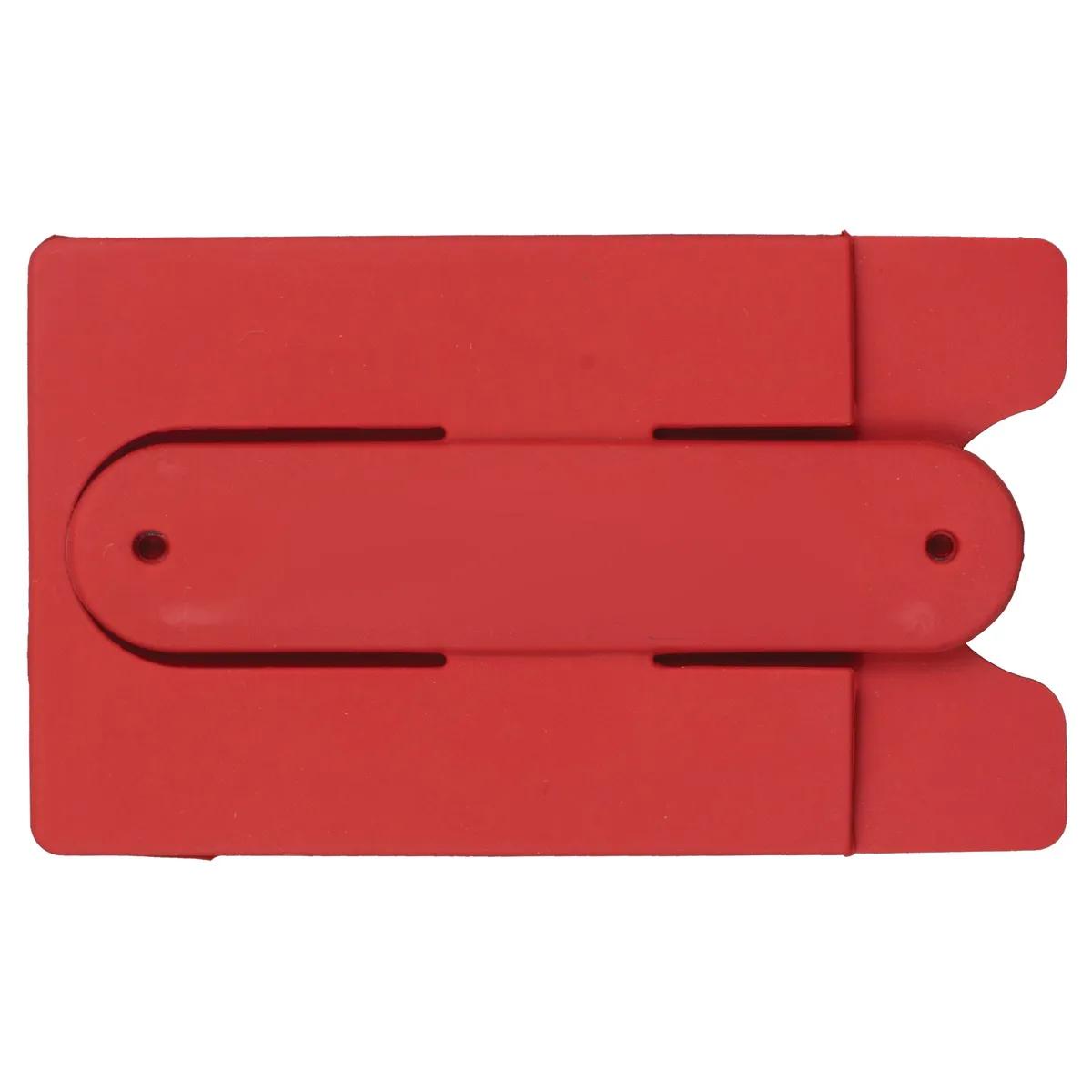 Phone Kickstand Wallet Silicone Adhesive Card Holder - 3.625 x 2.125 in - product view 20