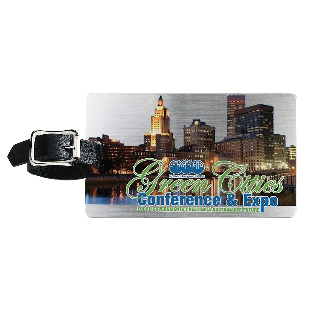 Luggage Tag Full Color Aluminum Kwik Seal Backing - 2.5 x 4.25 in - product view 3