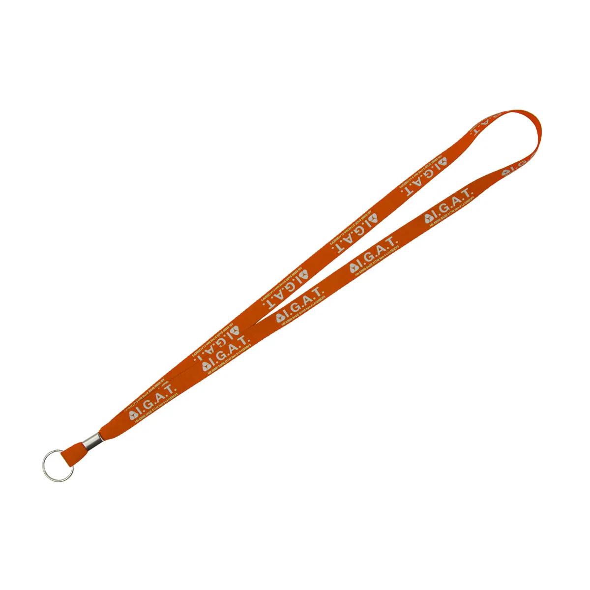 Custom Lanyards Silkscreen Import Air Ship Polyester - 18 x 0.5 in - product view 3