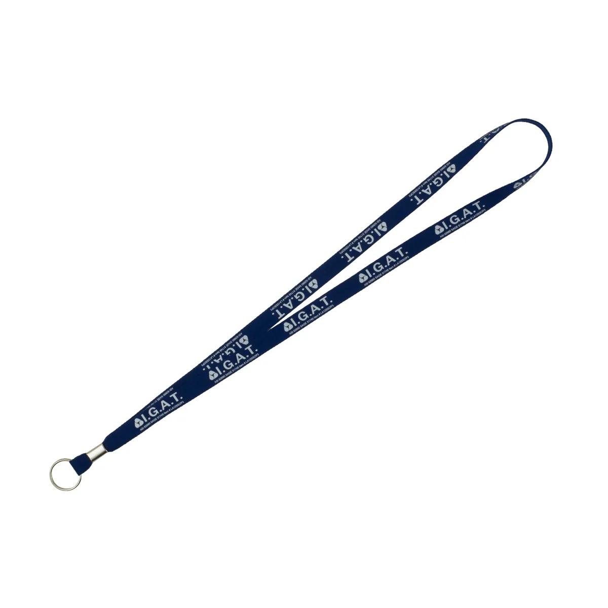 Custom Lanyards Silkscreen Import Air Ship Polyester - 18 x 0.5 in - product view 8