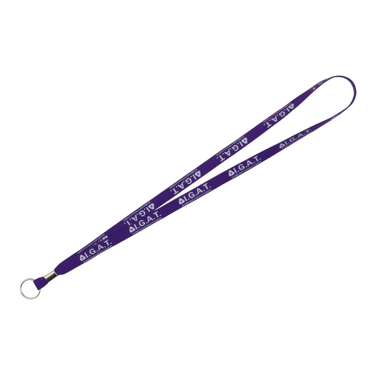 Custom Lanyards Silkscreen Import Air Ship Polyester - 18 x 0.5 in - product view 9