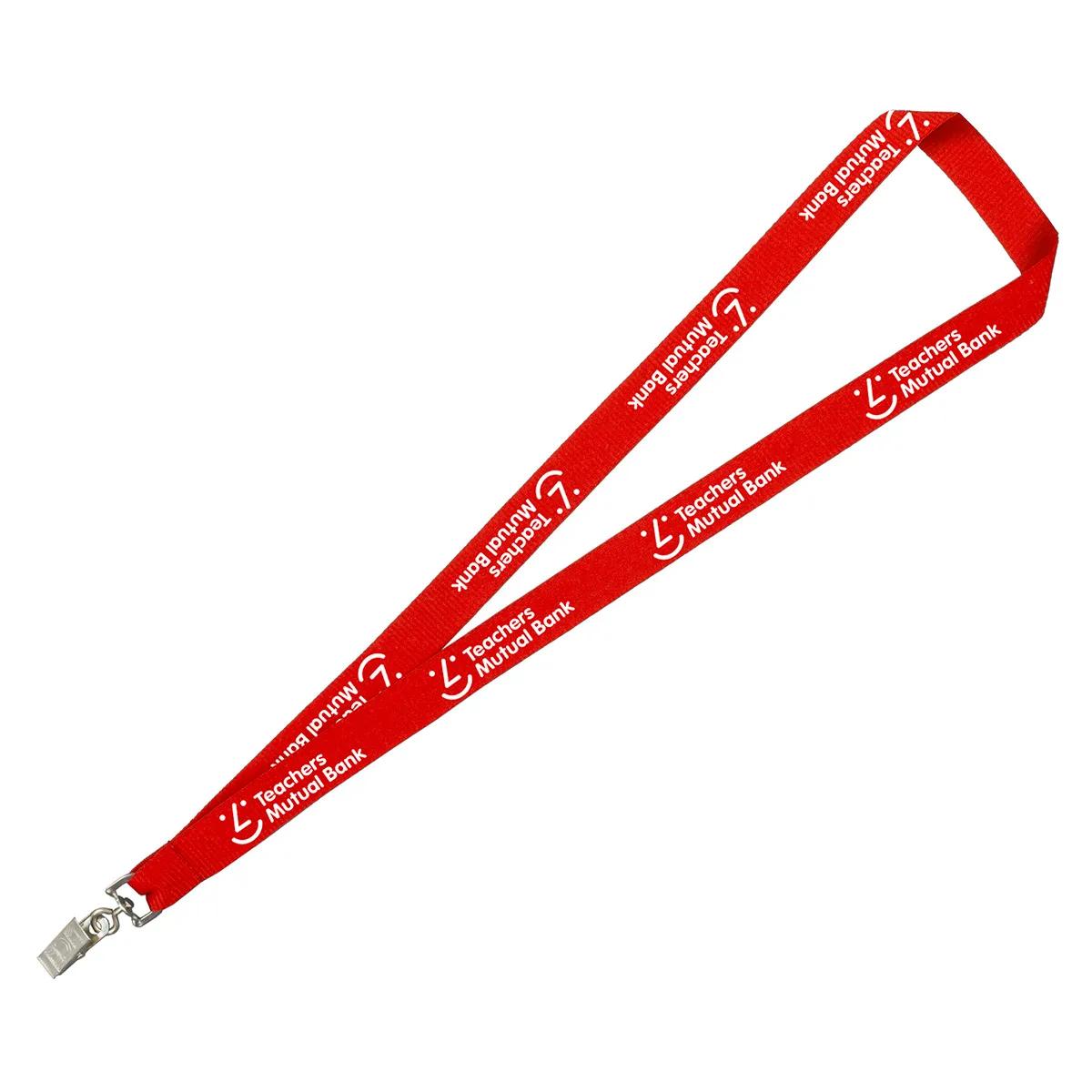 Custom Lanyards Silkscreen Import Medium Polyester - 18 x 0.75 in - product view 3