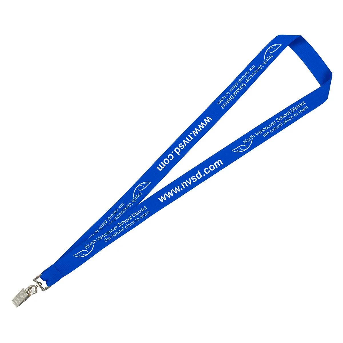 Custom Lanyards Silkscreen Import Medium Polyester - 18 x 0.75 in - product view 4