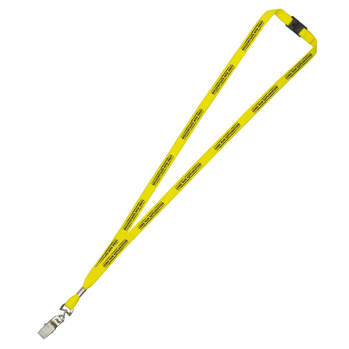 Custom Lanyards Silkscreen Import Narrow Polyester - 18 x 0.375 in - product view 7