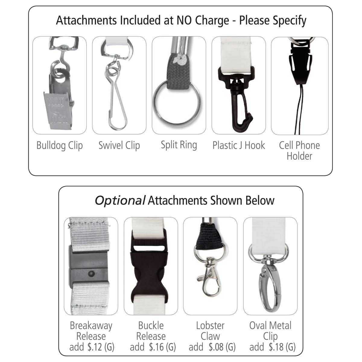 Custom Lanyards Recycled RPET Silkscreen Import - 18 x 0.75 in - product view 2